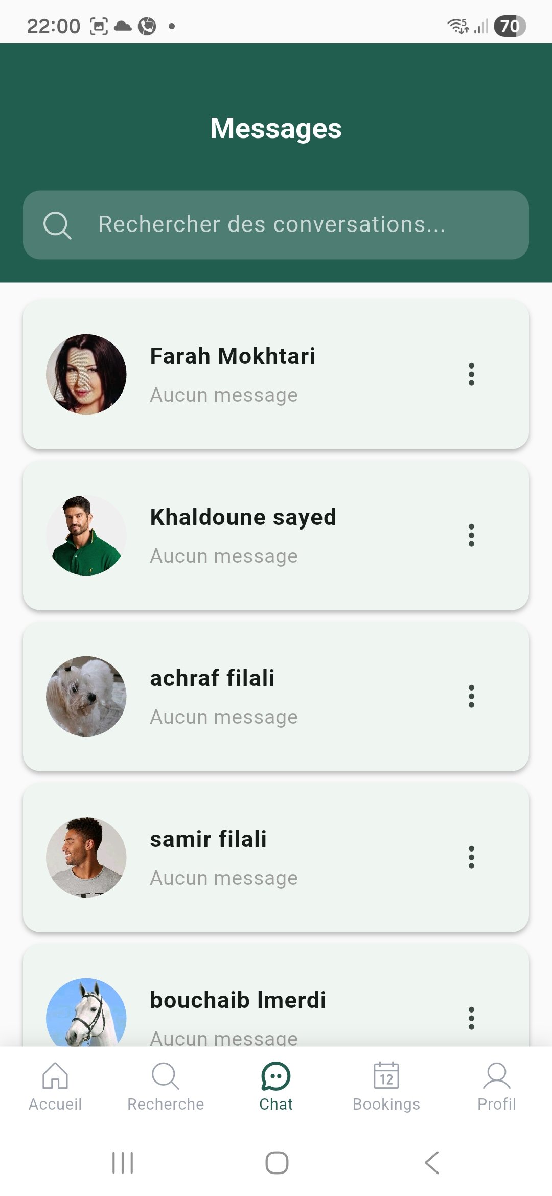 Hirrafi Client — Chat