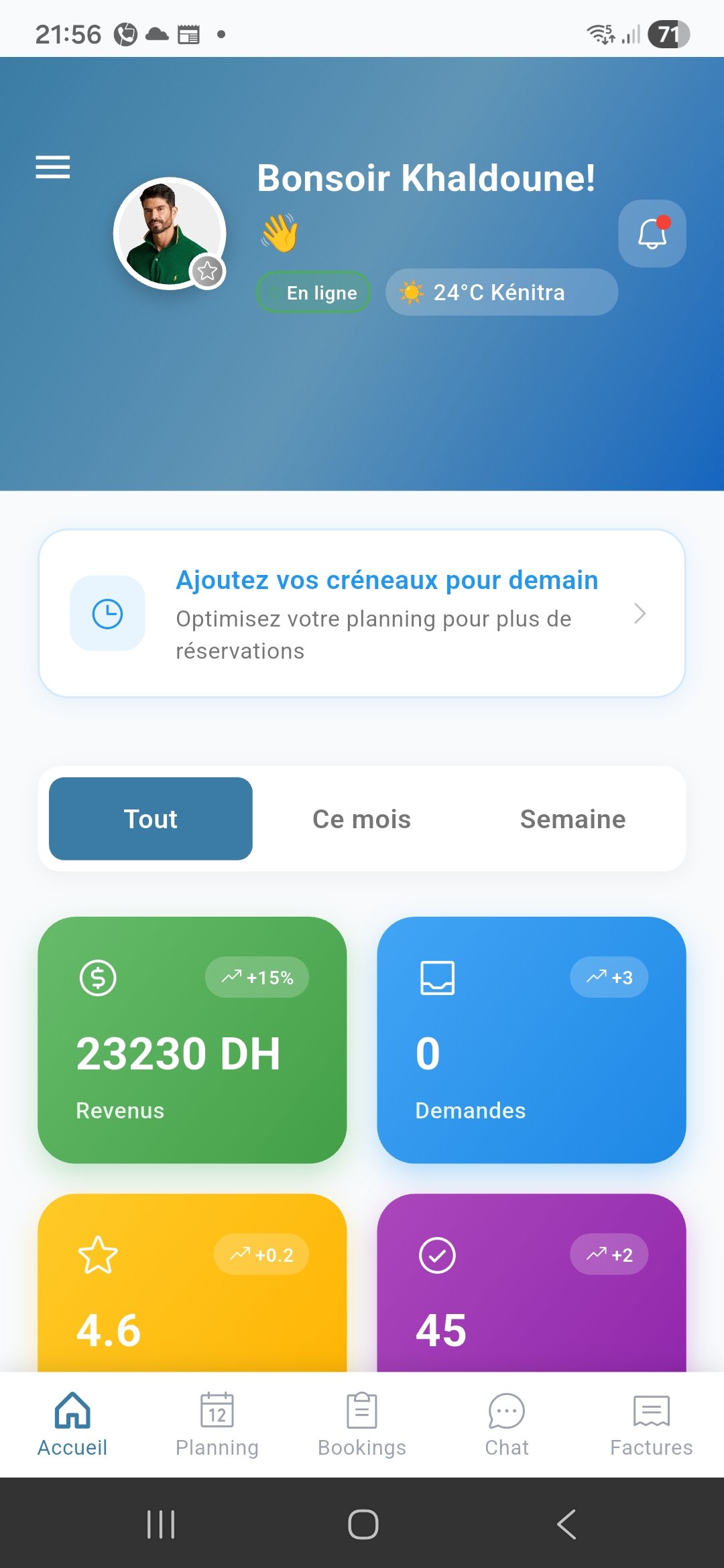 Hirrafi Pro — Accueil