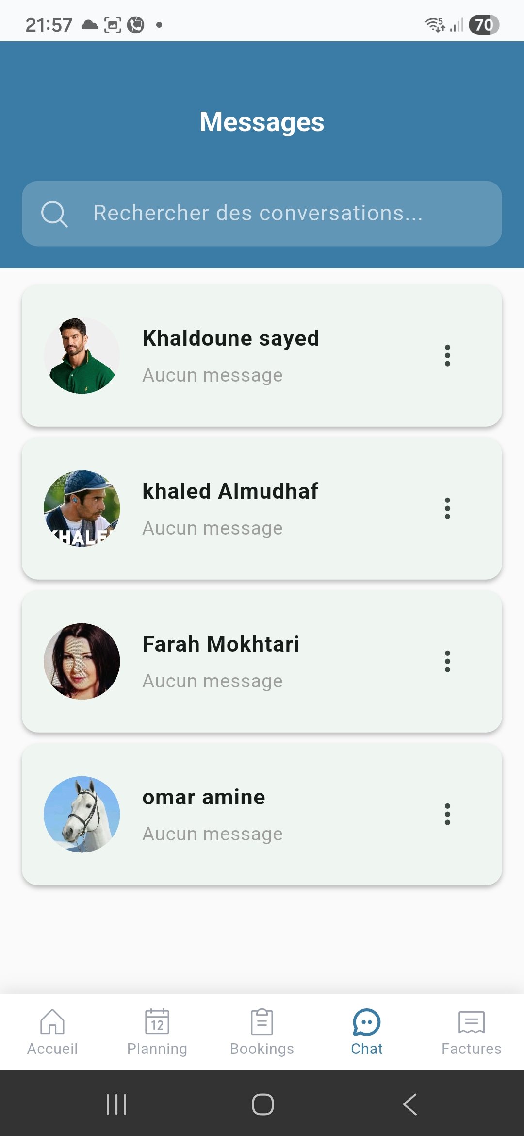 Hirrafi Pro — Chat