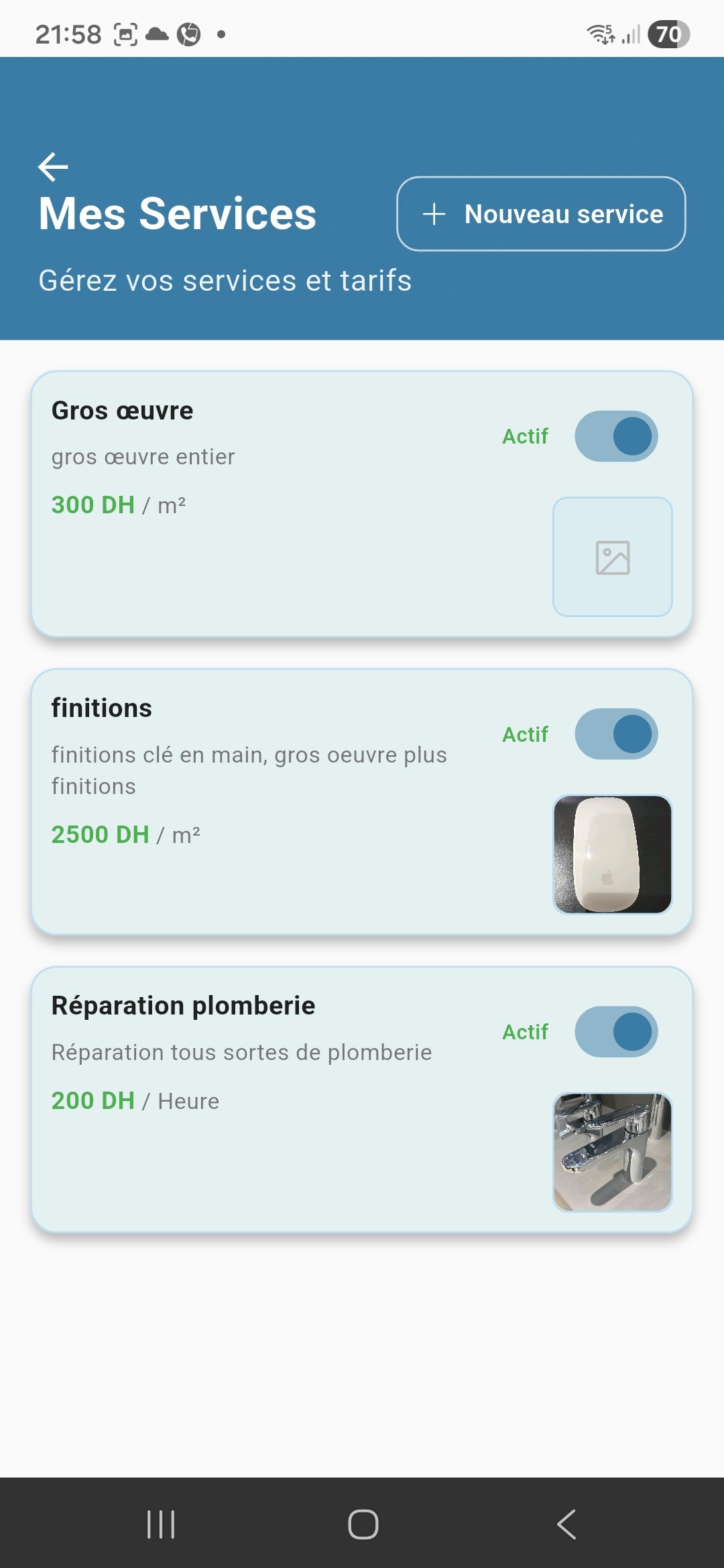 Hirrafi Pro — Services