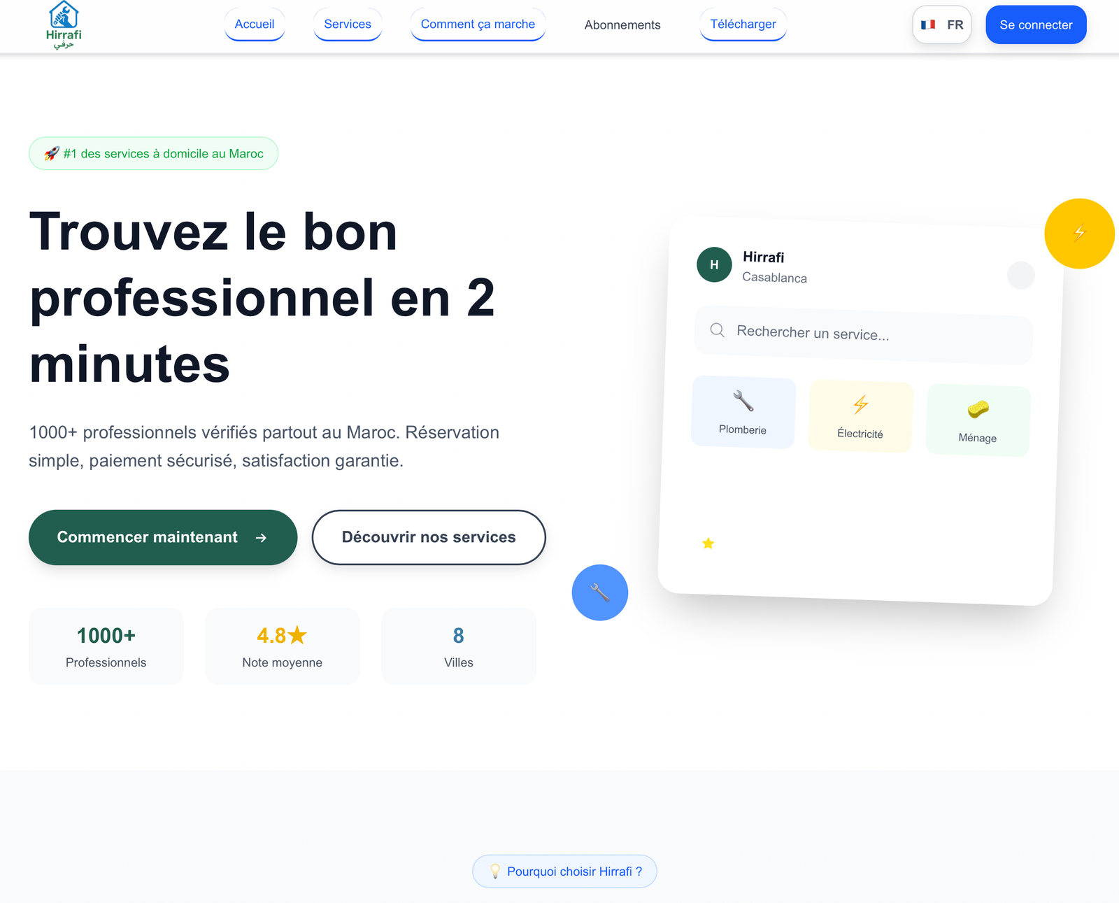 Site web Hirrafi — Capture 1