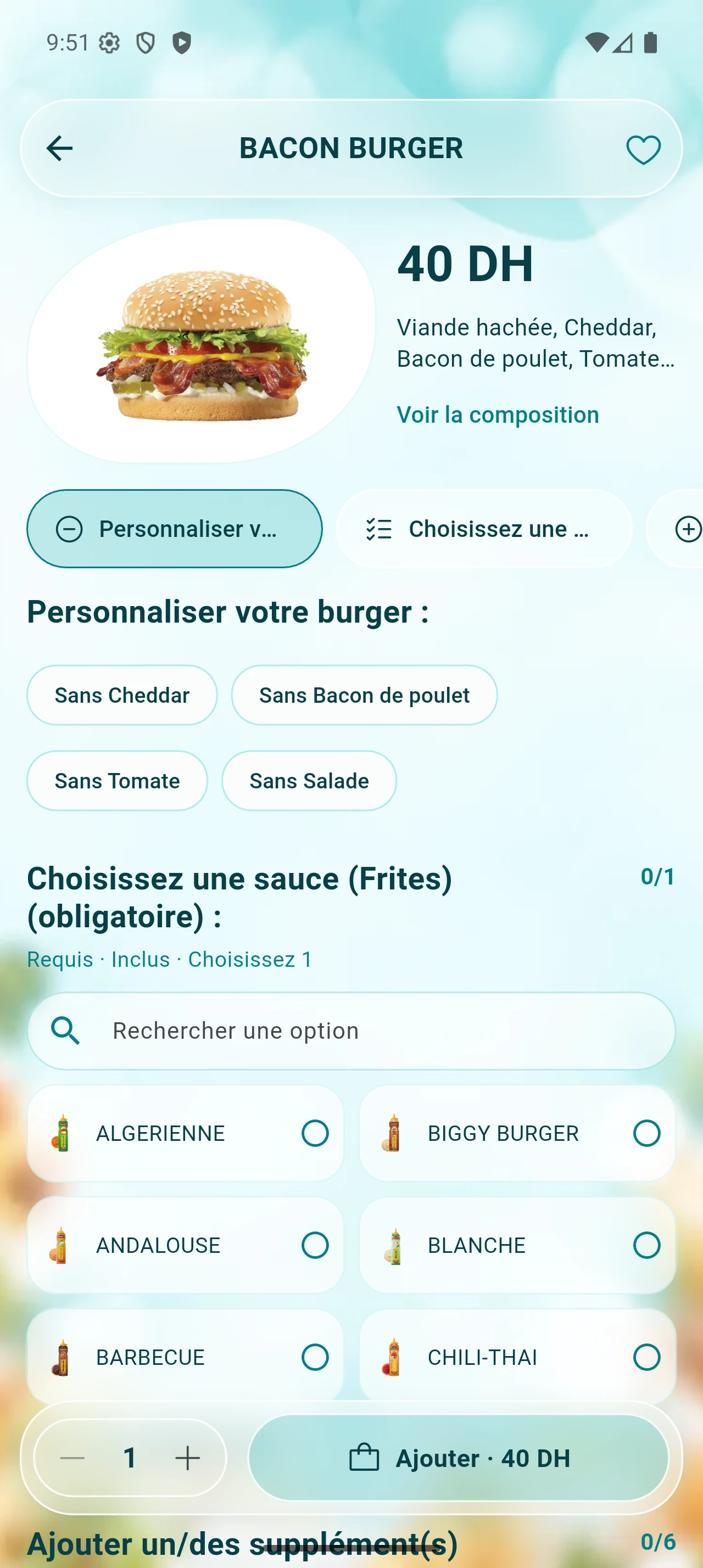 Personnalisation du produit