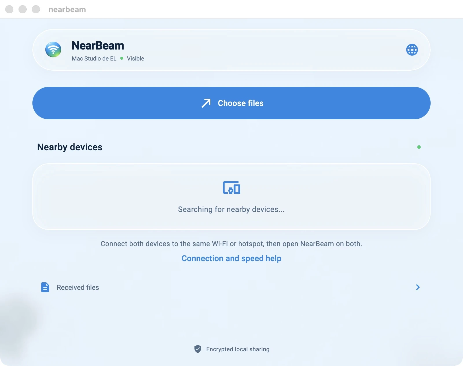 NearBeam · macOS